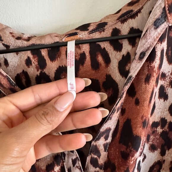 FREE PEOPLE LEOPARD TOP - Picture 2 of 5